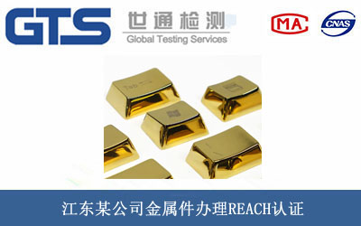江东某公司金属件办理REACH认证