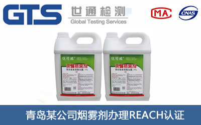 青岛某公司烟雾剂办理REACH认证