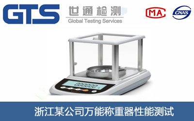 浙江某公司万能称重器性能测试