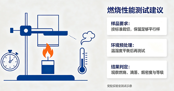 燃烧性能测试建议图