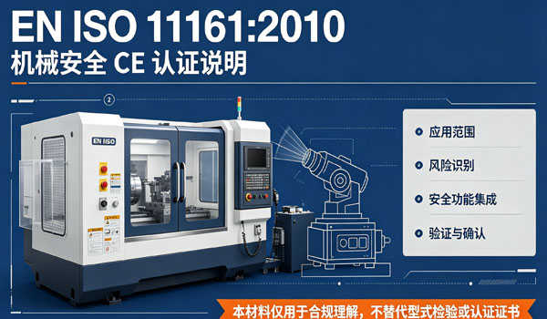 EN ISO 11161机械安全CE认证图片制作