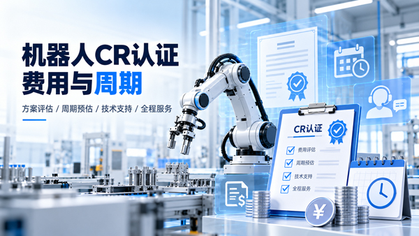 机器人CR认证怎么办理？机器人CR认证费用、流程、周期及认证机构介绍