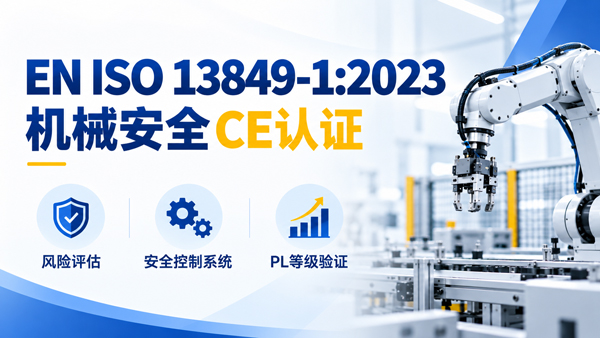 EN ISO 13849-1:2023机械安全CE认证